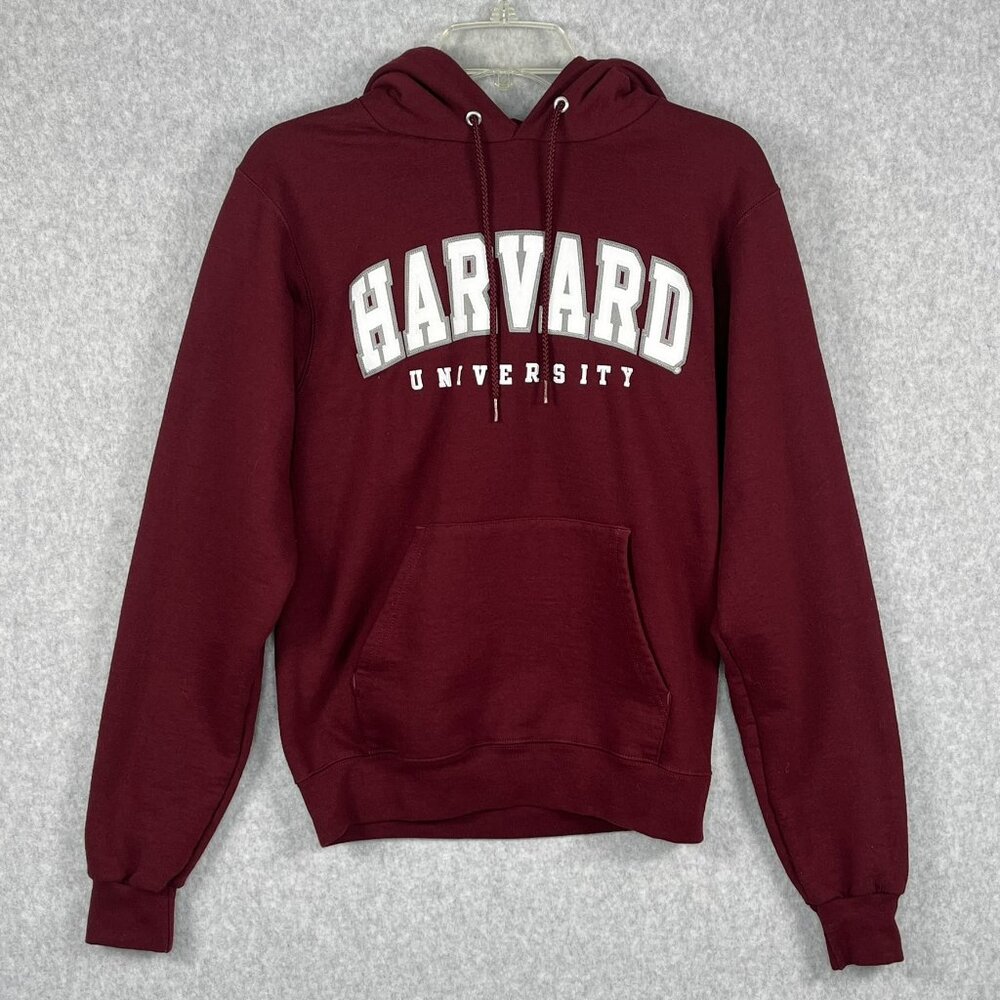 Harvard University Hoodie Sweatshirt Champion Stitched Embroidered Unisex XS